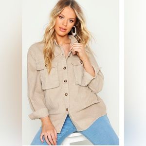 NWT Maternity Utility Cord Shirt/Jacket